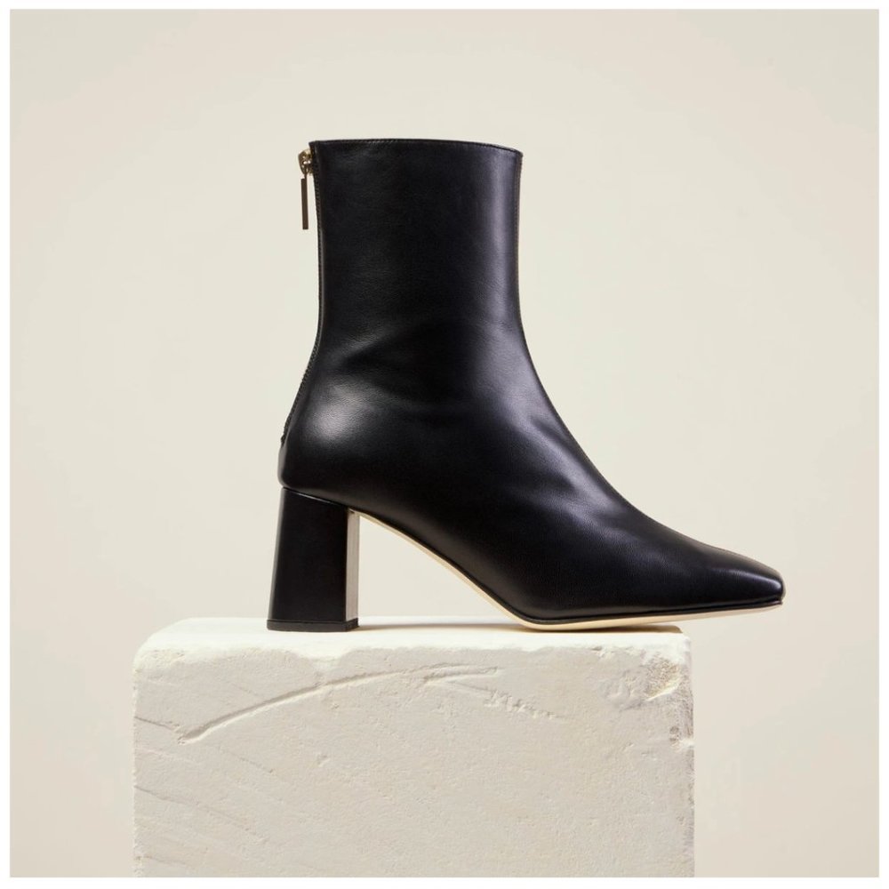 Dear Frances Black Cube Boots